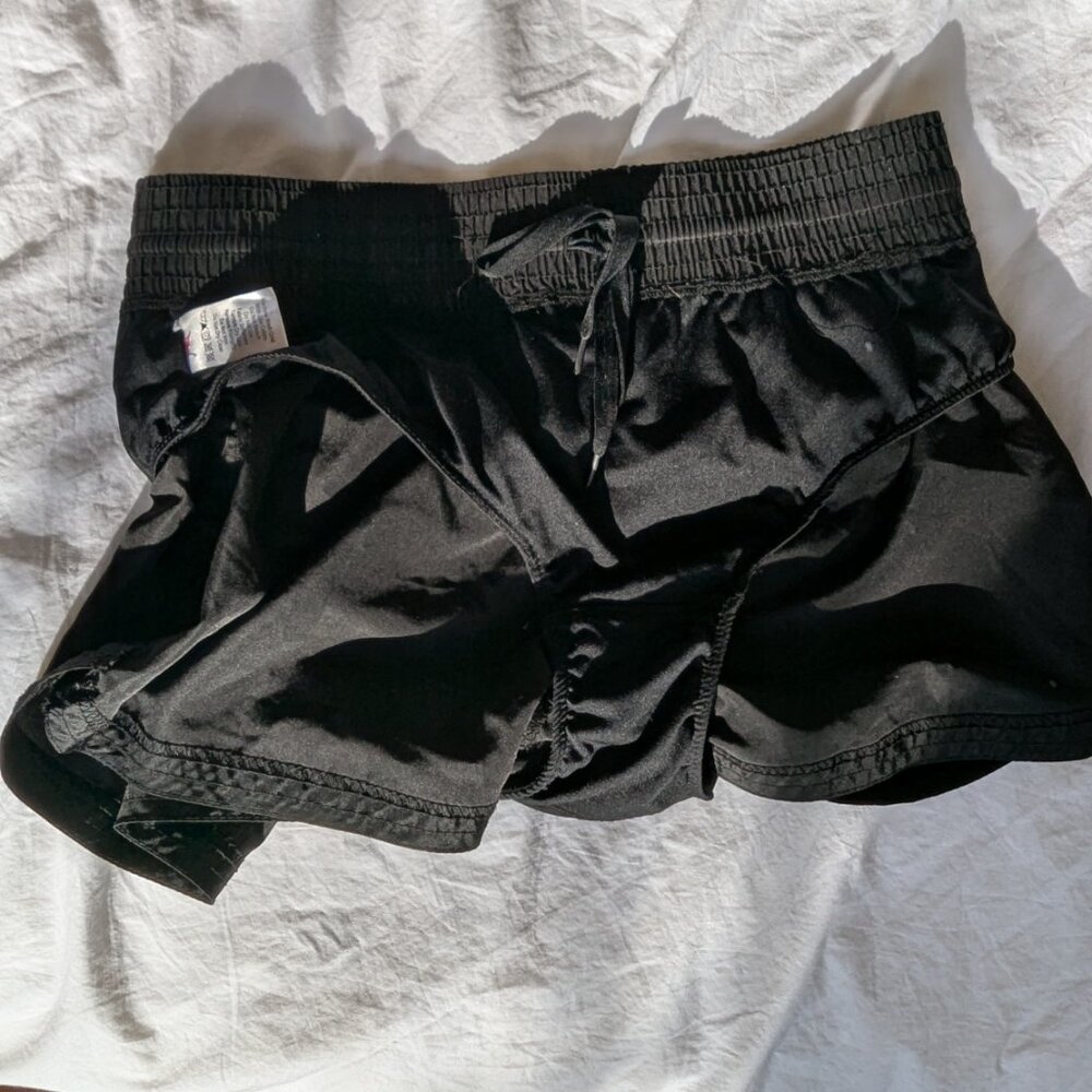 RBX Womens Workout Running Shorts Size S Small Black Athletic Built In Liner - Picture 6 of 8